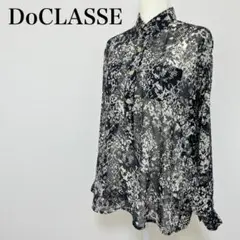 〇 DoCLASSE トップス ブラウス 総柄 キラキラ 9