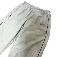 00sNIKE ナイキ ナイロンパンツ Sサイズ グレー スウォッシュロゴ