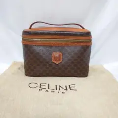 CELINE マカダム柄 ポーチ バニティバッグ