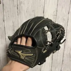 Mizuno Global Elite ブラック 軟式内野手グローブ 右投げ