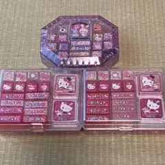 ハローキティ スタンプセット 16個入り　2セット　USJ おまけ付き