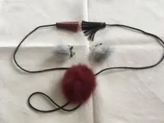 ミンクライク　ピアスとネックレスセット