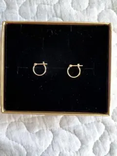 BLOOM/K10イエローゴールド/フープピアス/両耳ピアス