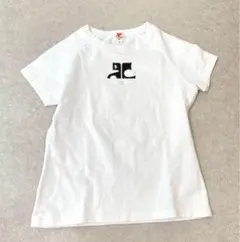 希少か✨courrèges クレージュ21 ロゴ Tシャツ　38