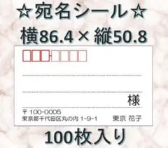 570円　100枚　大きめ☆宛名シール☆シンプル☆