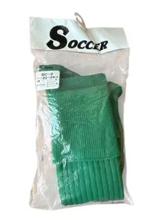 サッカーソックス 緑 22-24cm