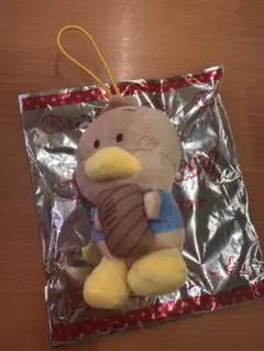 スシロー　サンリオ　ぬいぐるみマスコット あひるのペックル　日焼け