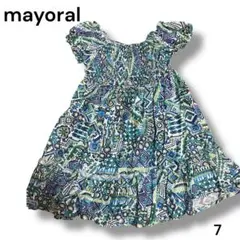 【mayoral】ワンピース フリル サイズ7 122cm