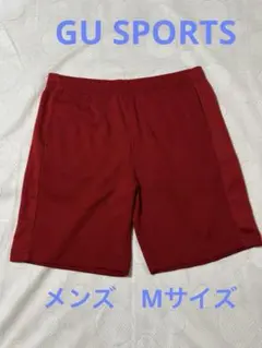 GU メンズ　ショートパンツ Mサイズ　レッド