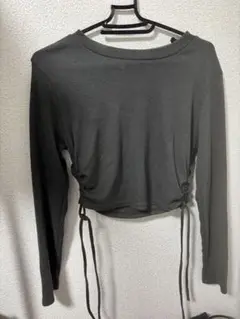 GRL クロップドトップス グレー