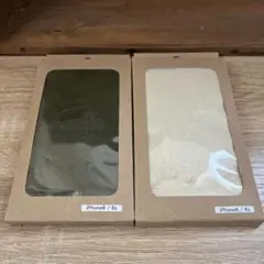 【2点まとめ売り】iPhoneケース　6 6s カバー　ファー　クリーム　カーキ