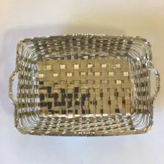 【新品未使用】WAKO 銀仕上げバスケット