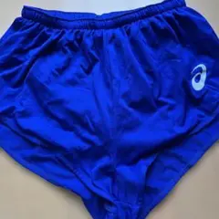 asics 青 陸上用ランニングパンツ サイズL