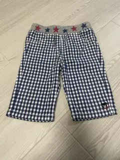 DOUBLE.B チェック柄ハーフパンツ　100cm
