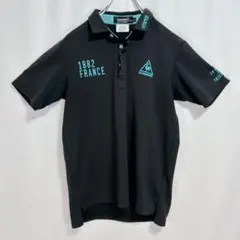 未使用級 le coq sportif ゴルフ ポロシャツ ドライ素材 ブラック