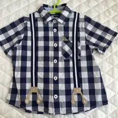klädskaap 半袖チェックシャツ 100cm