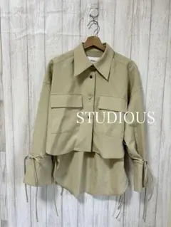 STUDIOUS ステュディオス　ビッグポケットオーバーシャツ　シャツ　日本