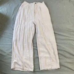 【AZUL BY MOUSSY】ベージュ ワイドパンツ フロントボタン付き