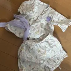 ベビー甚平 アイスクリーム柄 キッズ　※着画あり