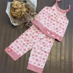 フランス製DPAMセットアップコットン100%赤2歳90cm95cm100cm