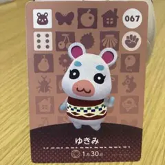 どうぶつの森 amiiboカード ゆきみ 067
