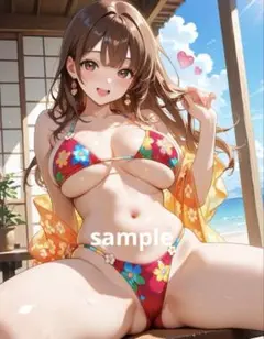 AIイラスト 美女 A4ポスター I49