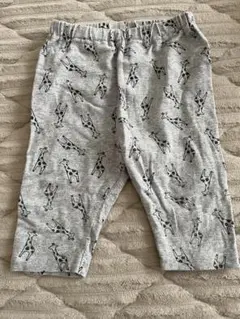 キリン柄グレーのベビーパンツ 80cm