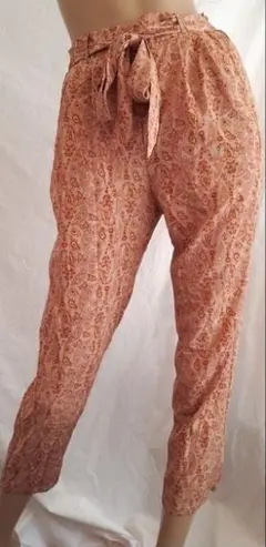 GU ペイズリー　テーパードパンツ