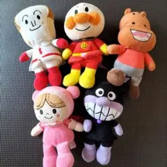 本日限定アンパンマン ぬいぐるみ 5体セットまとめ売り