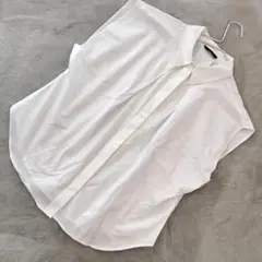 ✨大きいサイズ XL✨ ZARA ノースリーブブラウス ホワイト EUR L