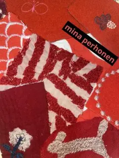 ミナペルホネン　ハギレセット❣️希少入り❣️赤