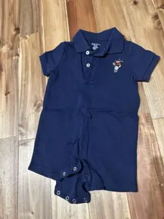 Ralph Lauren ネイビー ポロシャツロンパース　75サイズ