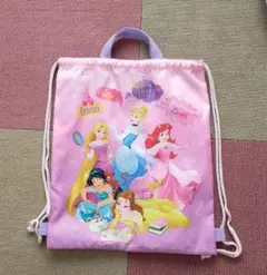ディズニープリンセス ナップサック ピンク