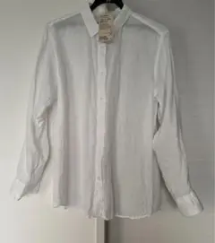 本日限定価格！【無印良品】未使用に近い　レギュラーカラー長袖シャツ　白XL