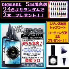 無臭&速乾&黄変ゼロ　フラッシュ　低粘度レジン液100g2本(旧　水究極低粘度)