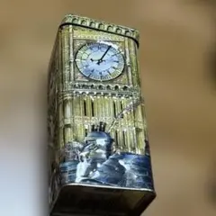 ビッグ・ベンデザイン金属製収納ボックス（貯金箱）