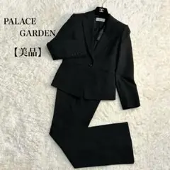 美品✨パレスガーデン ストライプ セットアップ パンツスーツ ブラック M