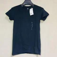 新品　UNIQLO ユニクロ　スーピマコットン　クルーネックT ブラック　半袖