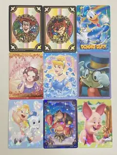 ディズニー　キラッとアートギャラリーカード　9枚セット