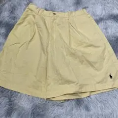 POLO ラルフローレン　白　ホワイト　ハーフパンツ　ショートパンツ　USA製