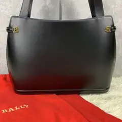 【美品】BALLY ショルダーバッグ ロゴ金具 Bロゴ オールレザー 肩掛け可