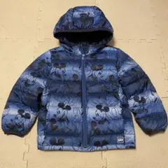 【美品】GAPギャップ　ミッキー　ダウンジャケット　5T 110cm ネイビー