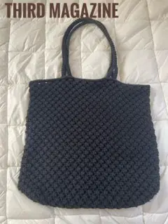 美品☆【THIRD MAGAZINE】 コットンメッシュトートバッグ