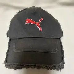 Puma フリンジ付きキャップ 黒