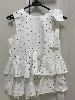 Chico バッグデザインペプラムブラウス（新品）