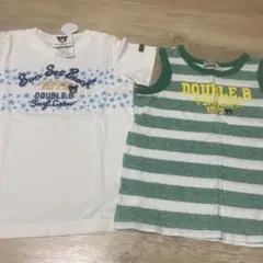 ダブルビー新品タグ付きTシャツ&美品タンクトップ　110センチ