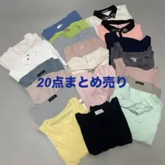 シンプル服レディーストップス20点 　　 　　　まとめ売り　パステルカラー
