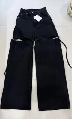 GRL 2Wayスリットデニムパンツ（ブラック）