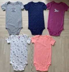 Carter's ベビーロンパース 5点セット 12M