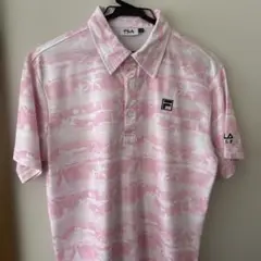 FILA ゴルフ ポロシャツ Mサイズ ピンク